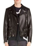 Josh Black Leather Moto Jacket