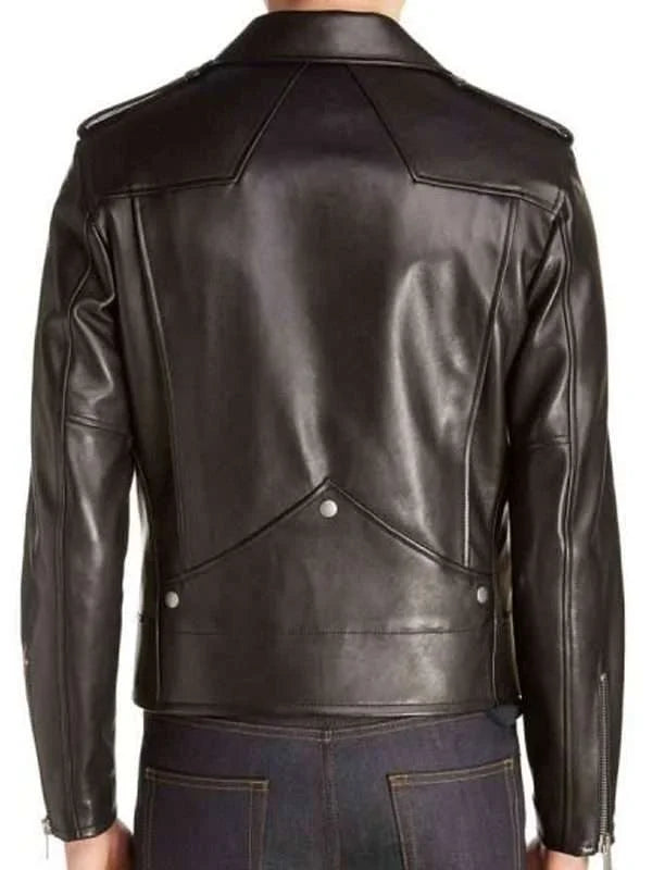 Josh Black Leather Moto Jacket