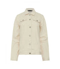 Cream Denim Jacket