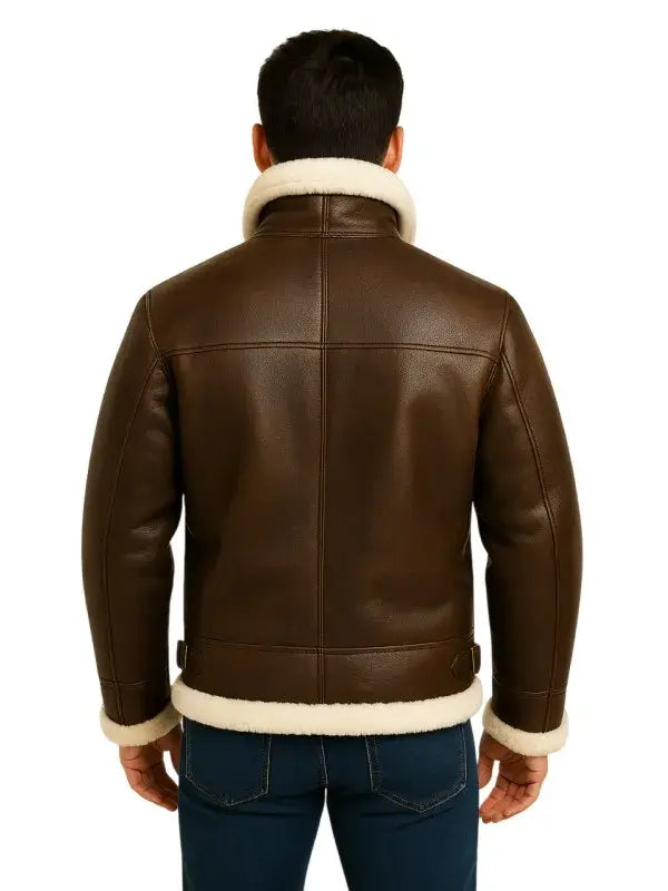 Men B3 Sheepskin Bomber Jacket