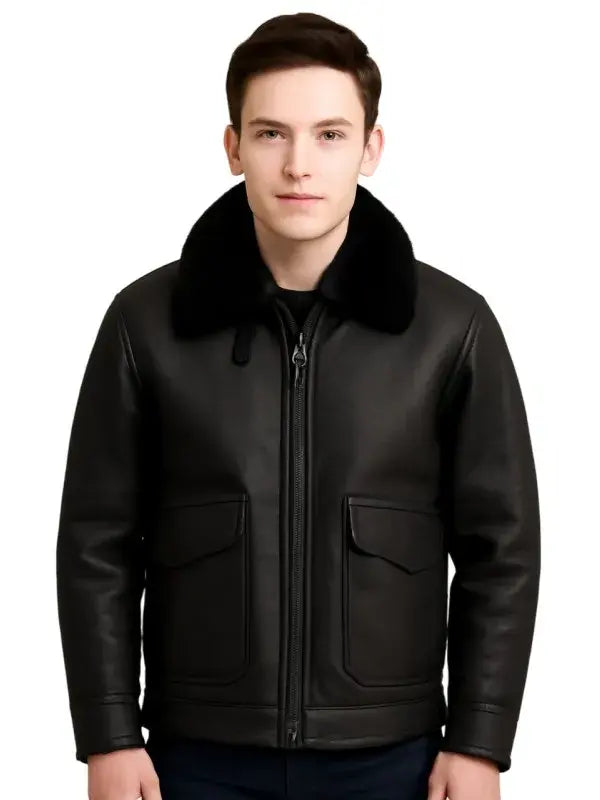 Men Black B3 Bomber Jacket