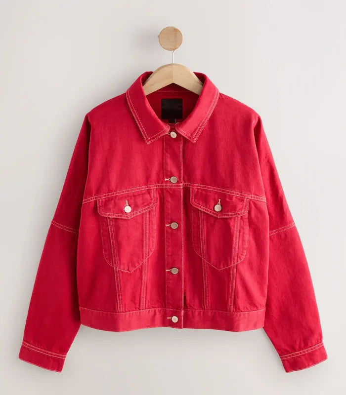 Red Denim Jacket