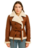 Women’s Shearling Brown Jacket