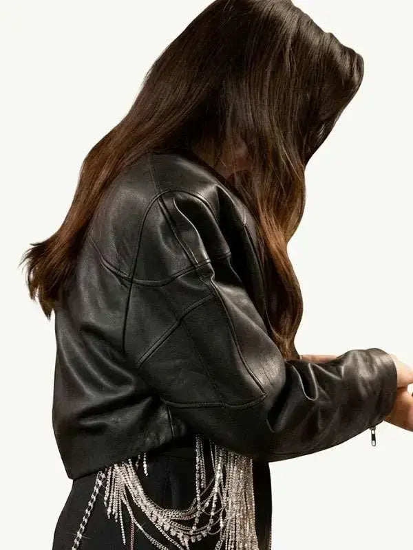 The Drew Barrymore Show Anne Hathaway Cropped Jacket