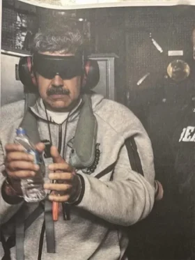 Nicolas Maduro Nike Grey Tracksuit in a classic athletic fleece style.